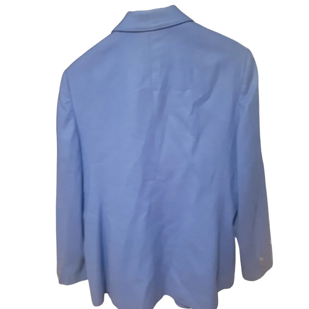 Pendleton Women's Blue Wool Blazer Jacket Size‎ 14 Button Front Career Work - Picture 2 of 6